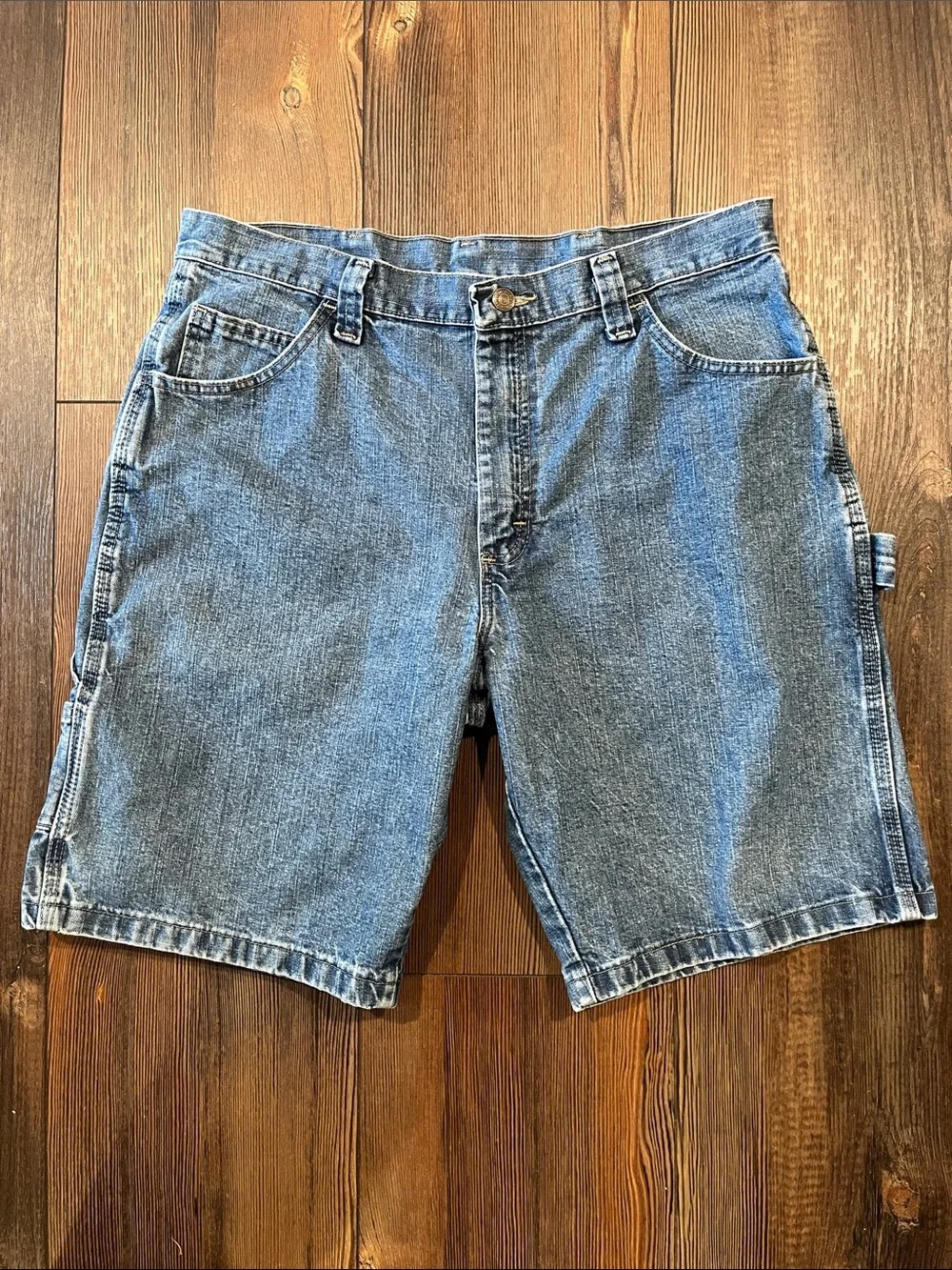 Wrangler Denim Carpenter Shorts 2 Pair 32 Waist